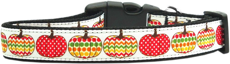 Pretty Pumpkins Nylon Dog Collar SM